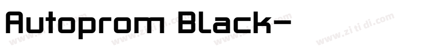 Autoprom Black字体转换 Autoprom Black字体转换